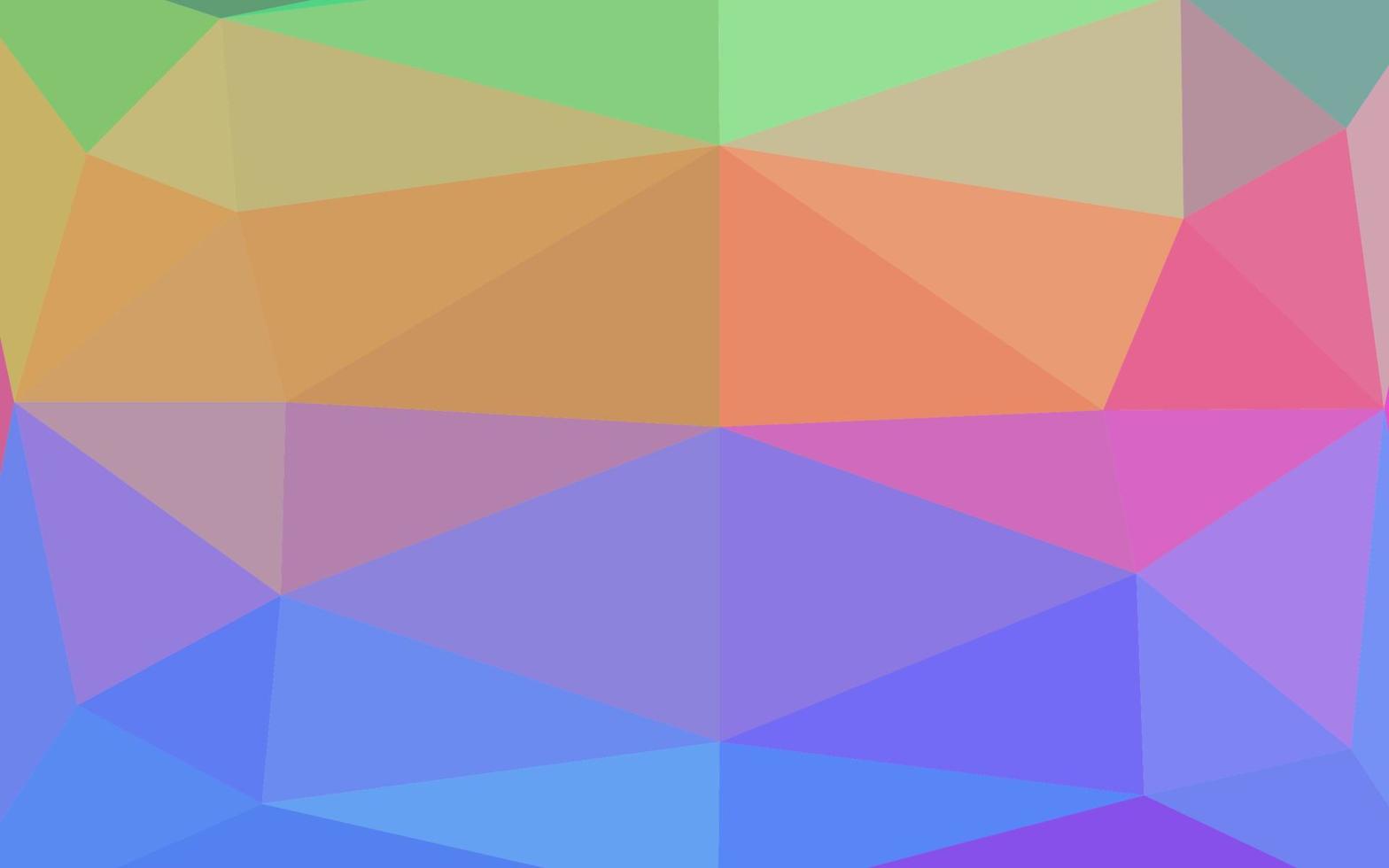 Light Multicolor, Rainbow vector shining triangular background.