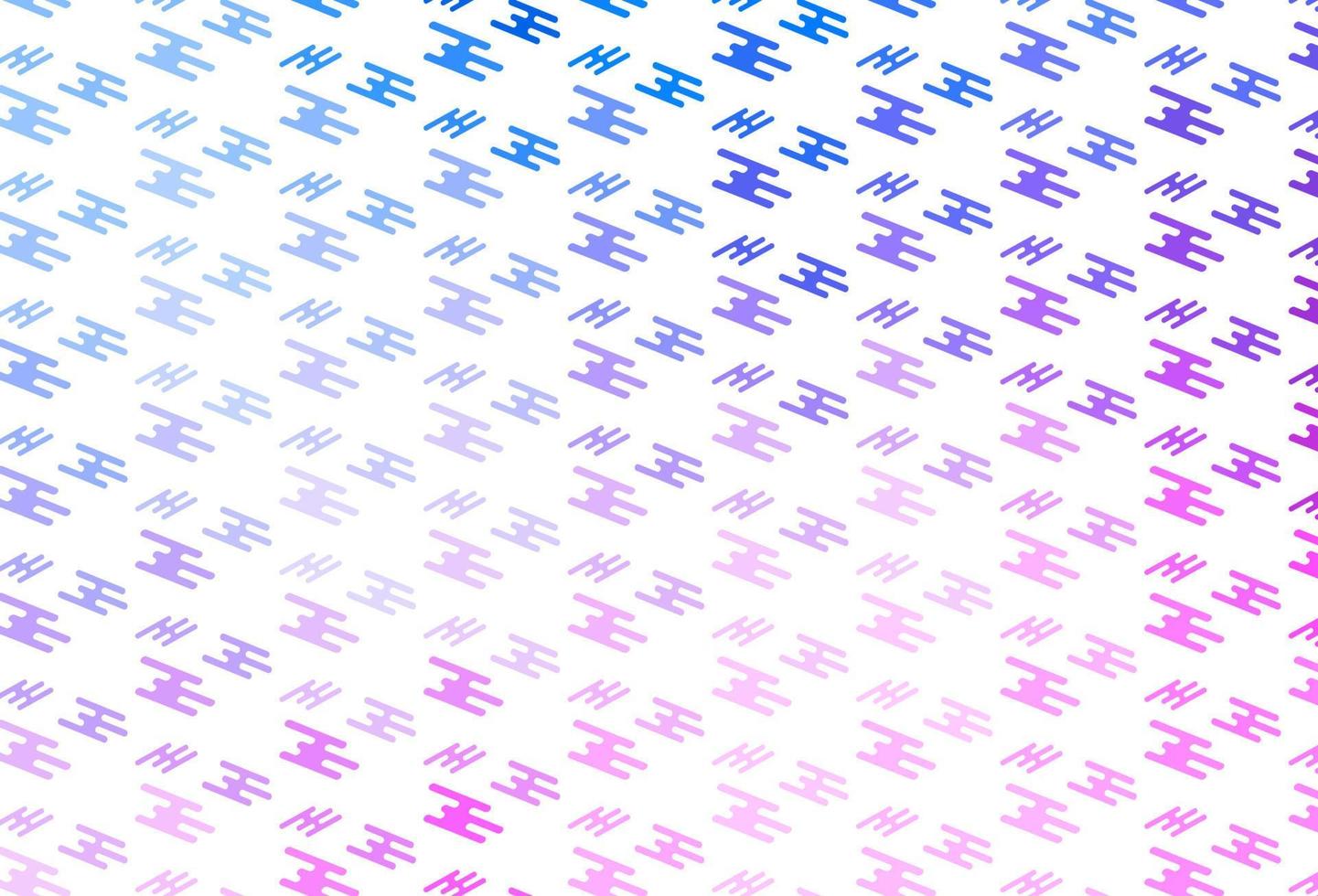 Light Pink, Blue vector pattern with narrow lines.