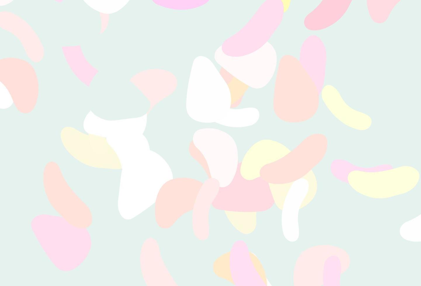 Light pink, yellow vector texture with random forms.