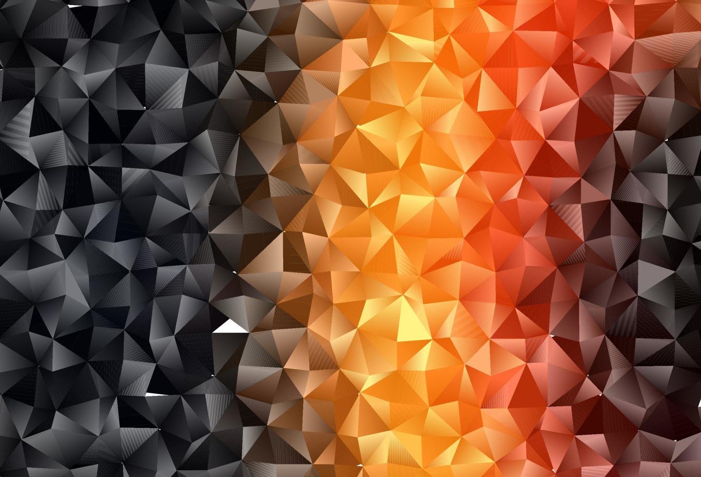 Dark Orange vector blurry triangle pattern.