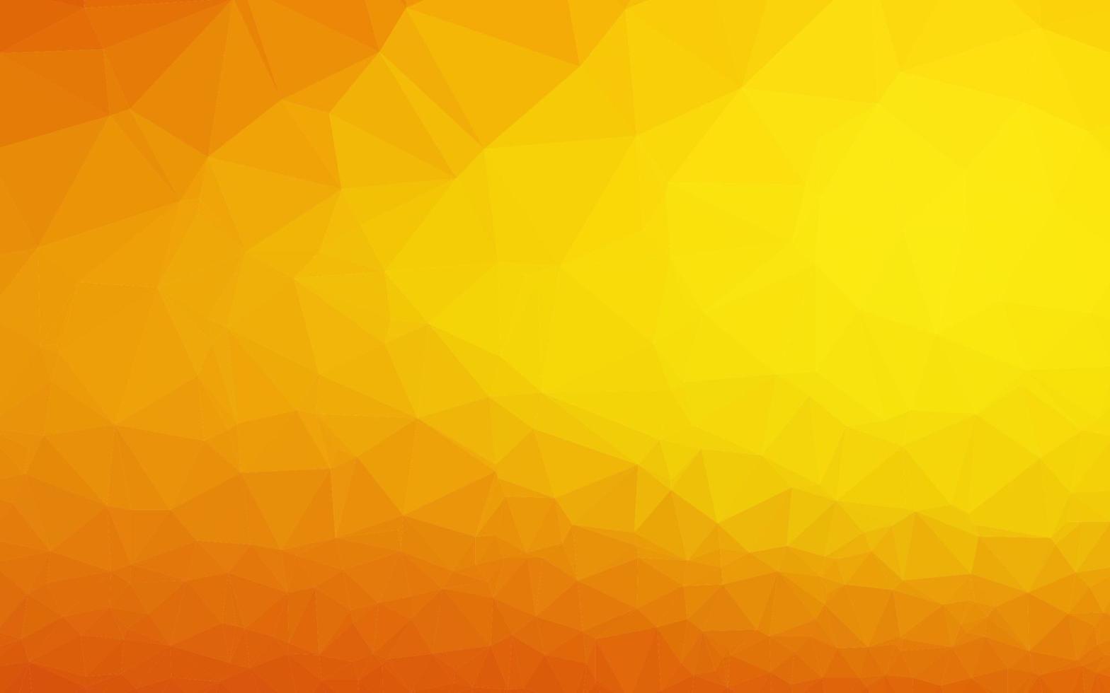Light Orange vector polygon abstract background.