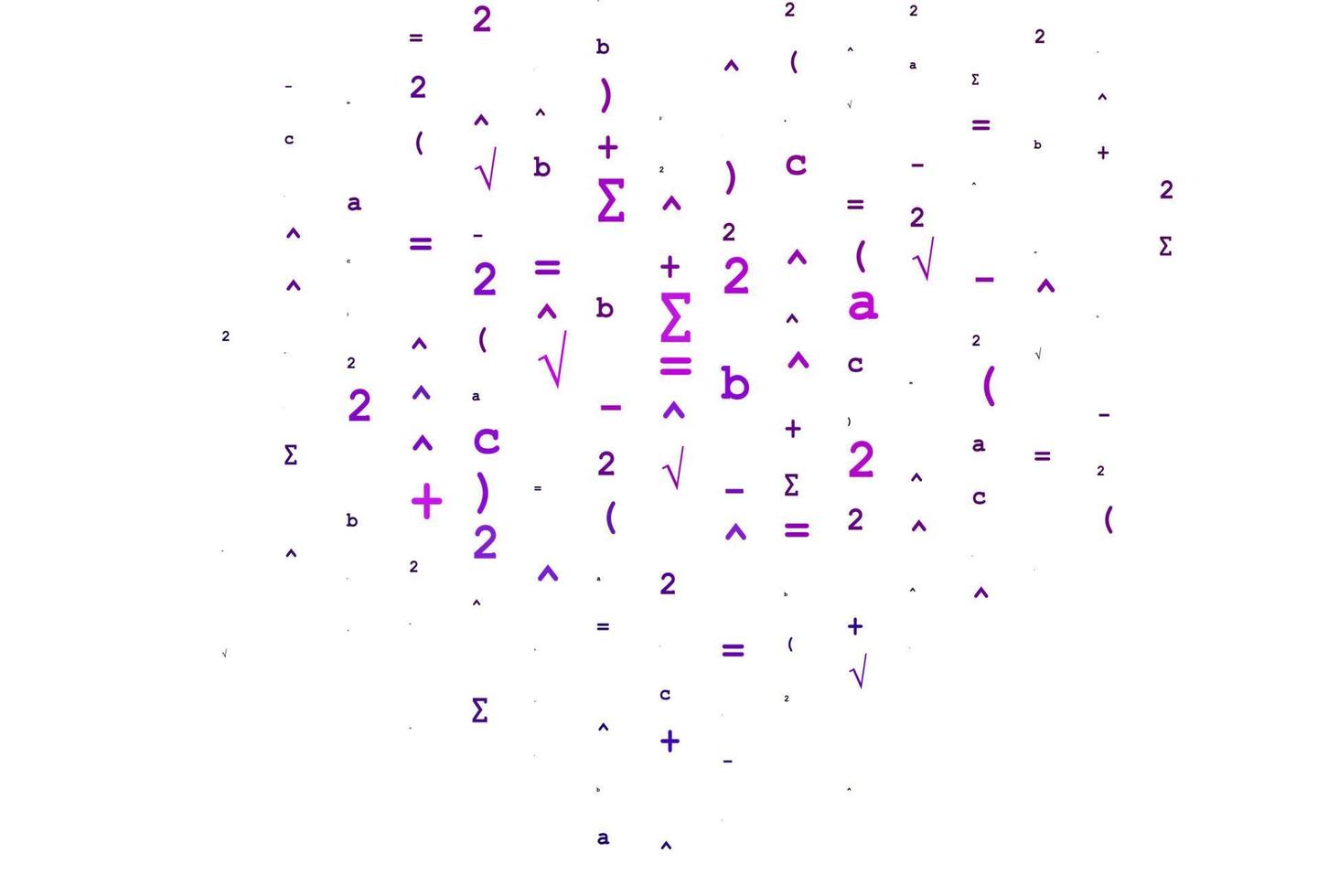 Light Pink, Blue vector pattern with arithmetic signs.
