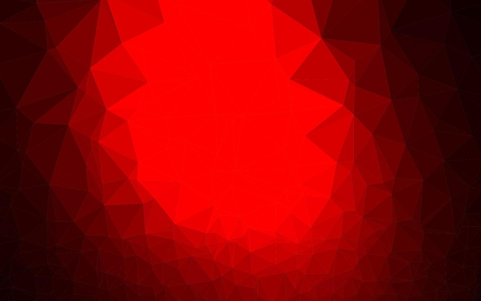Dark Red vector blurry triangle texture.