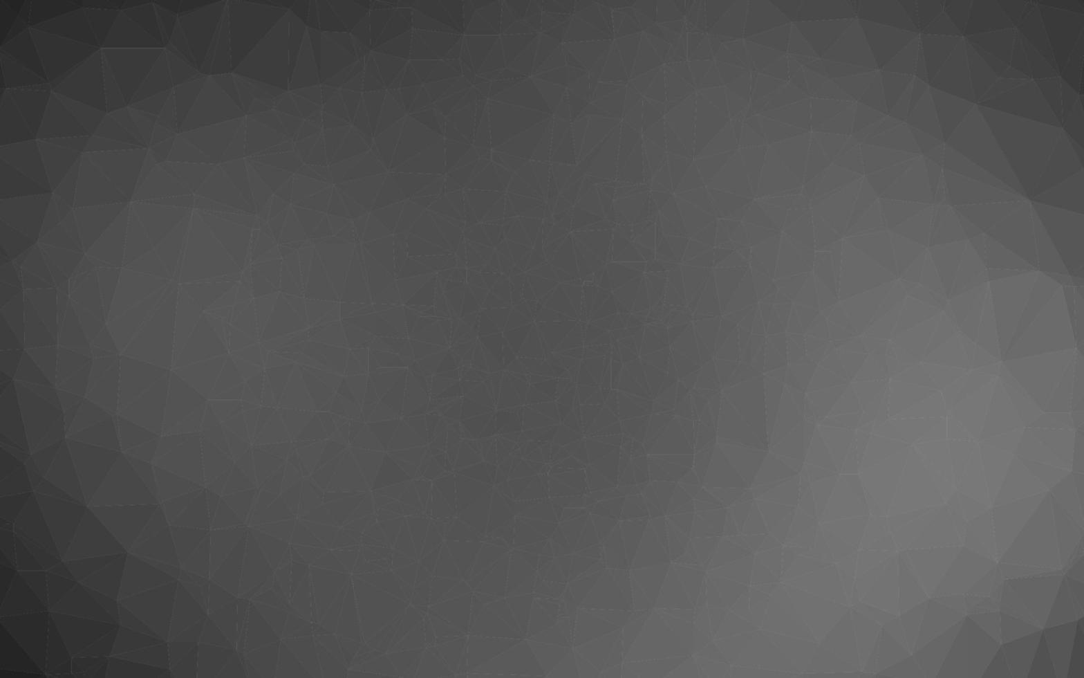 Dark Silver, Gray vector abstract polygonal texture.