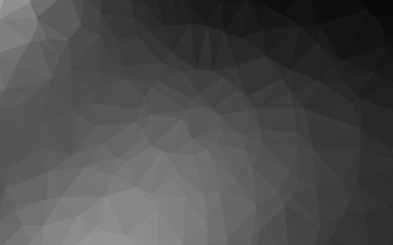 Fondo abstracto de polígono de vector gris plateado oscuro.