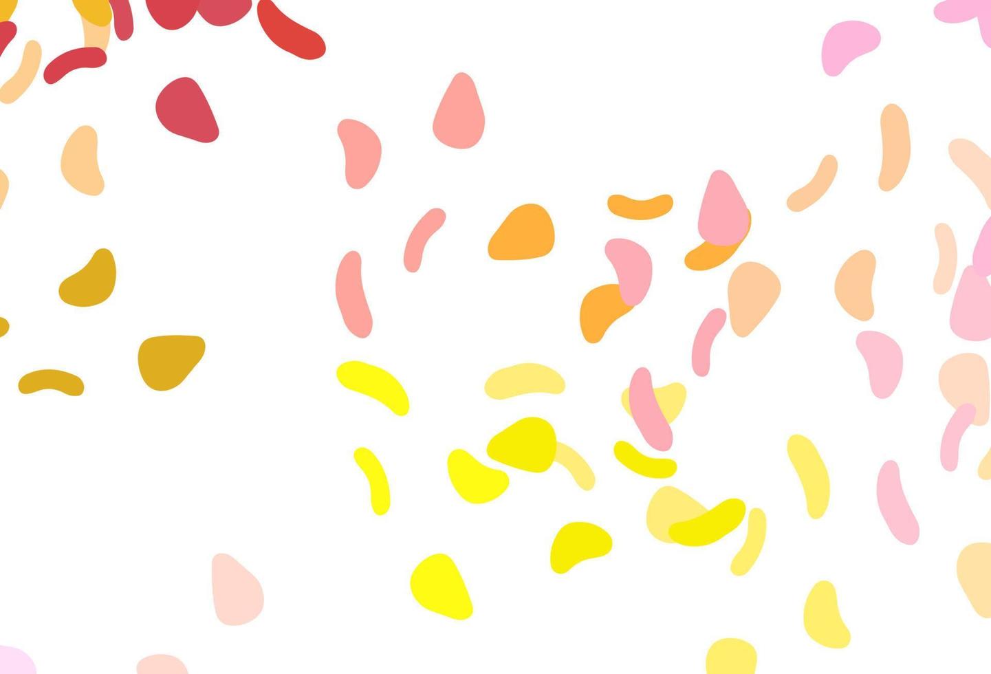 Light Pink, Yellow vector background with abstract forms.