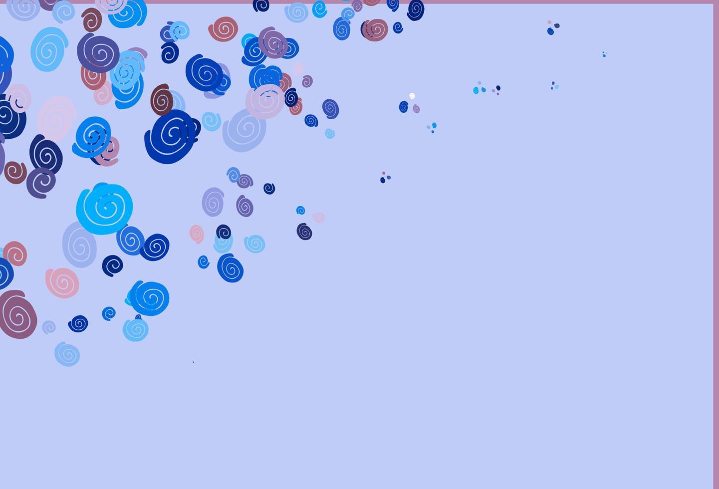 Light Pink, Blue vector background with lamp shapes.