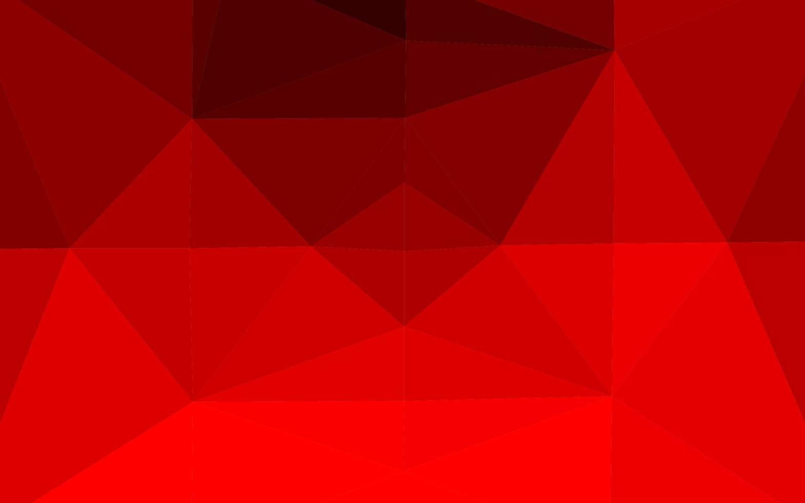 Light Red vector shining triangular background.
