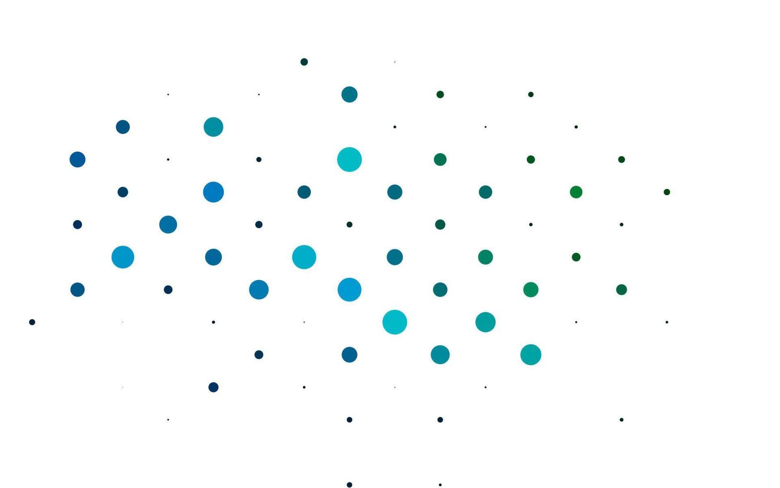 Light Blue, Green vector backdrop with dots.