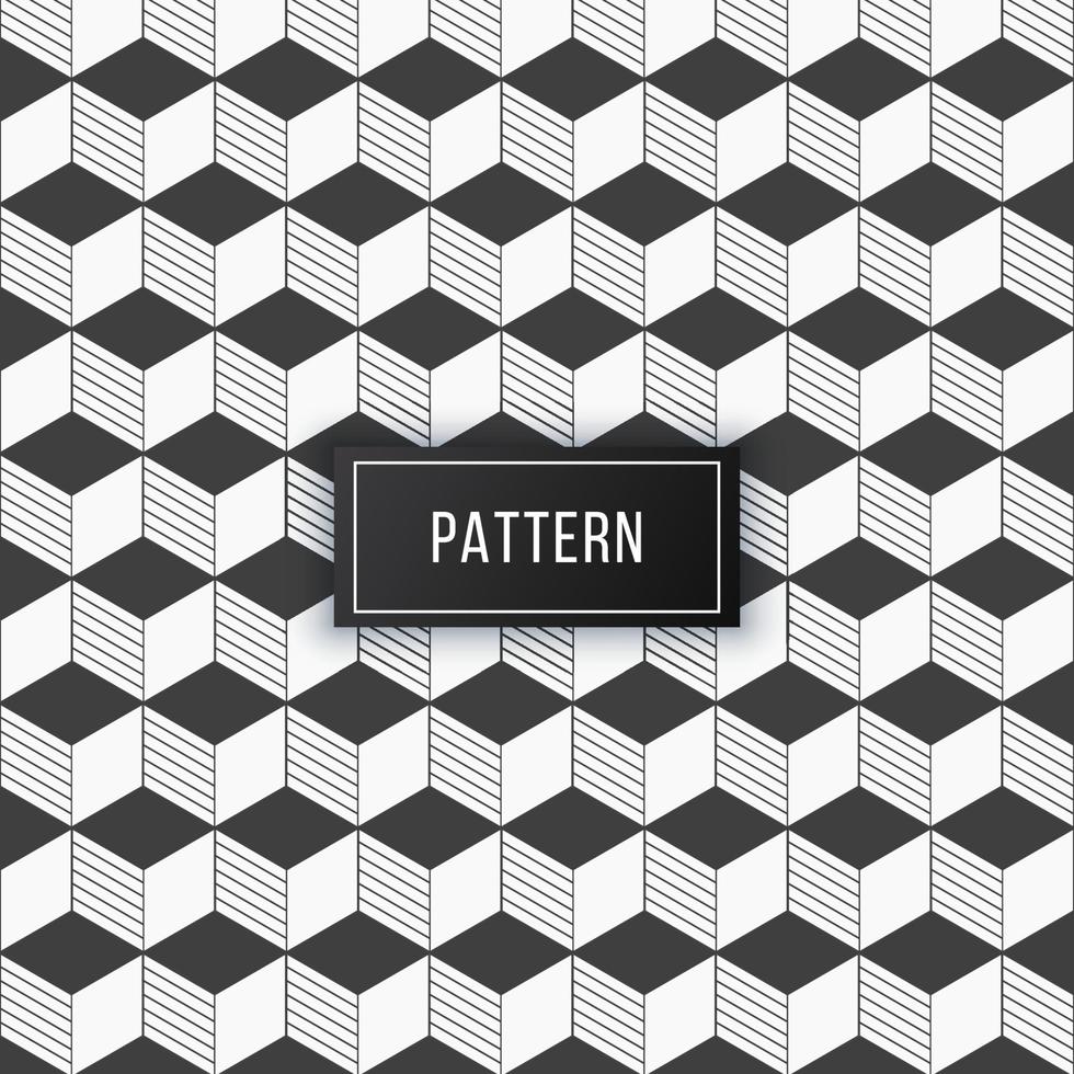 Seamless and Modern Isometric 3d Cube Pattern vector