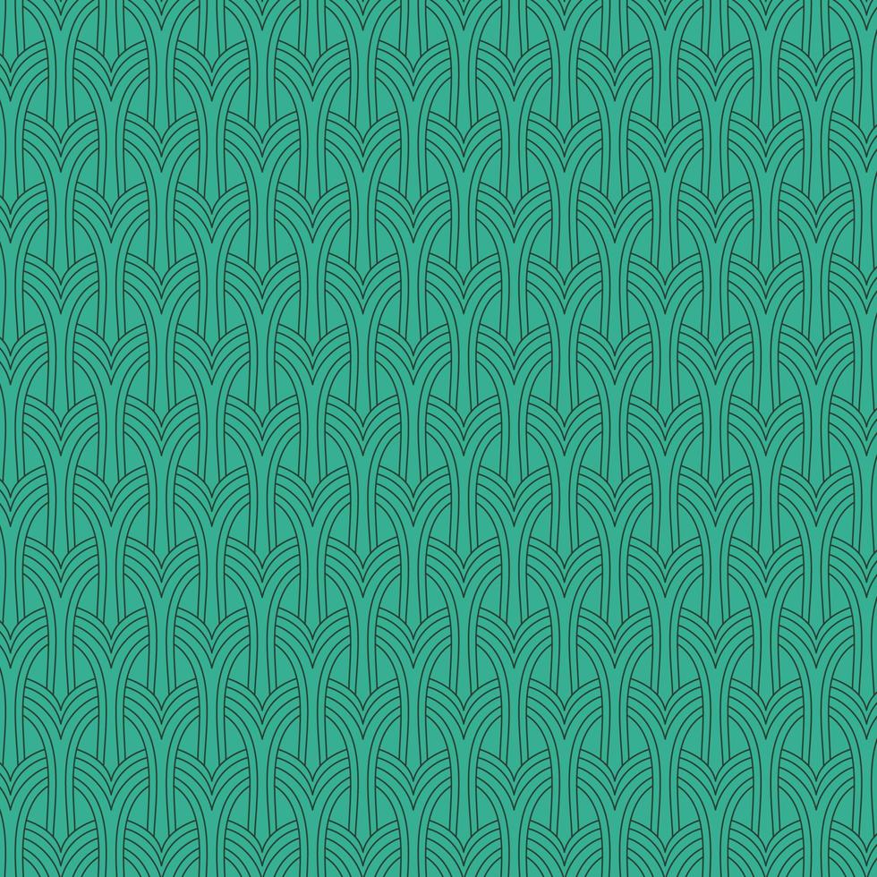 Abstract geometric curved lines pattern in architectural style vector