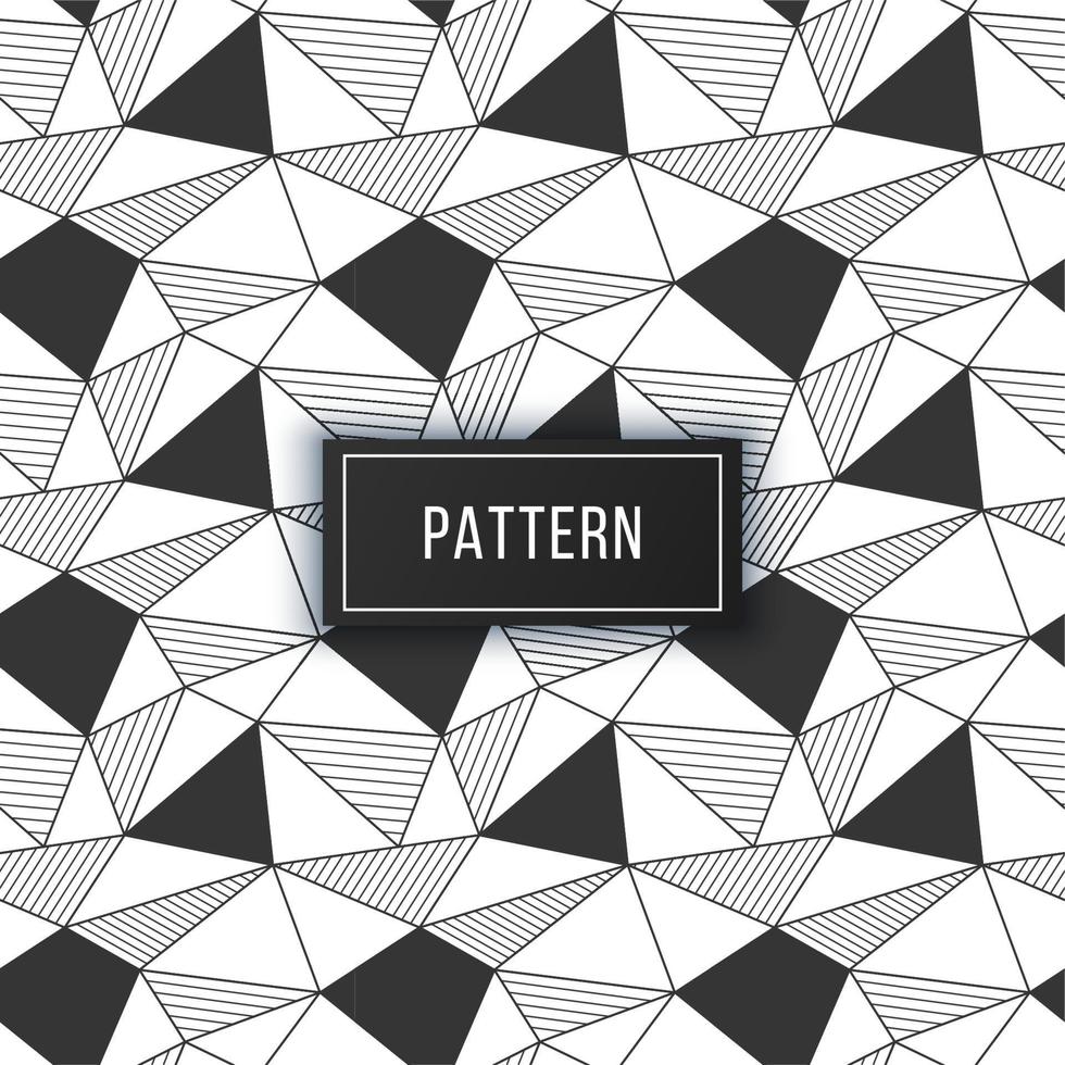 Modern seamless geometric pattern texture with random striped triangles vector