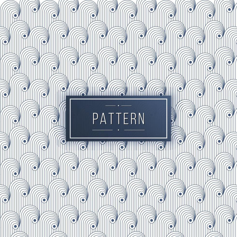 Abstract geometric curve lines seamless pattern background vector