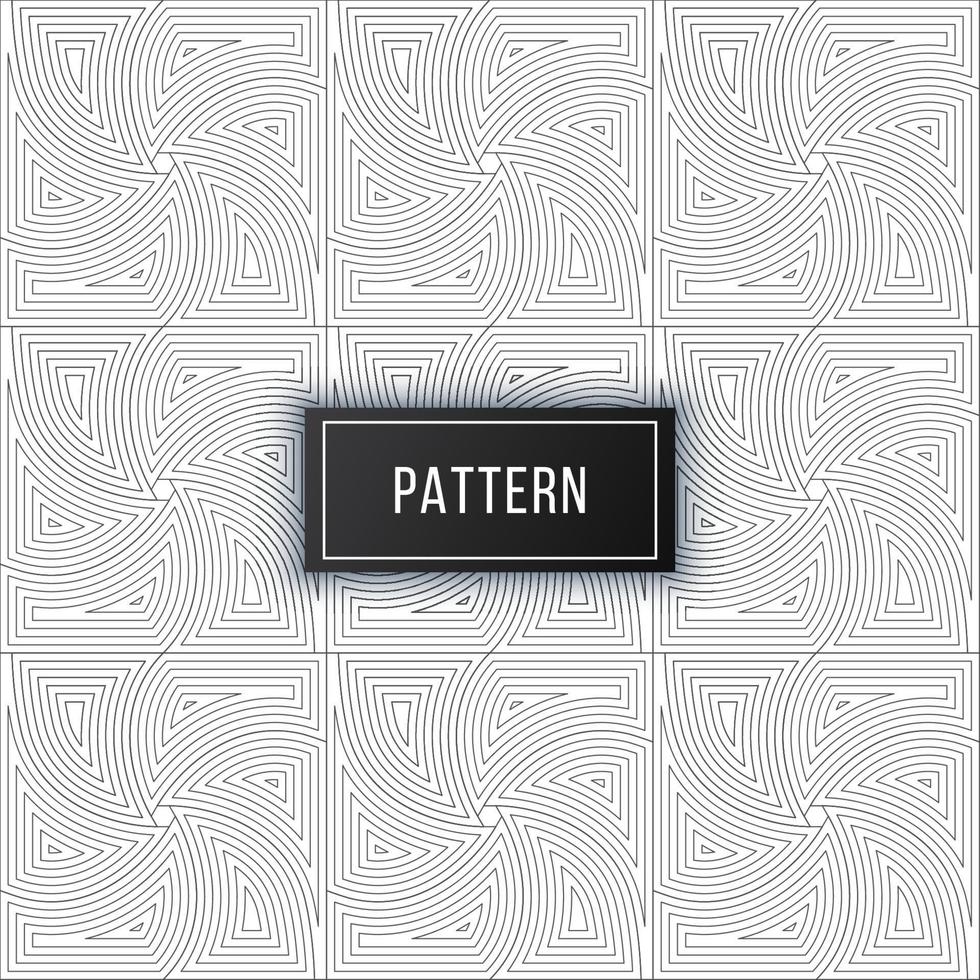 Geometric seamless curved lines hexagon pattern background vector