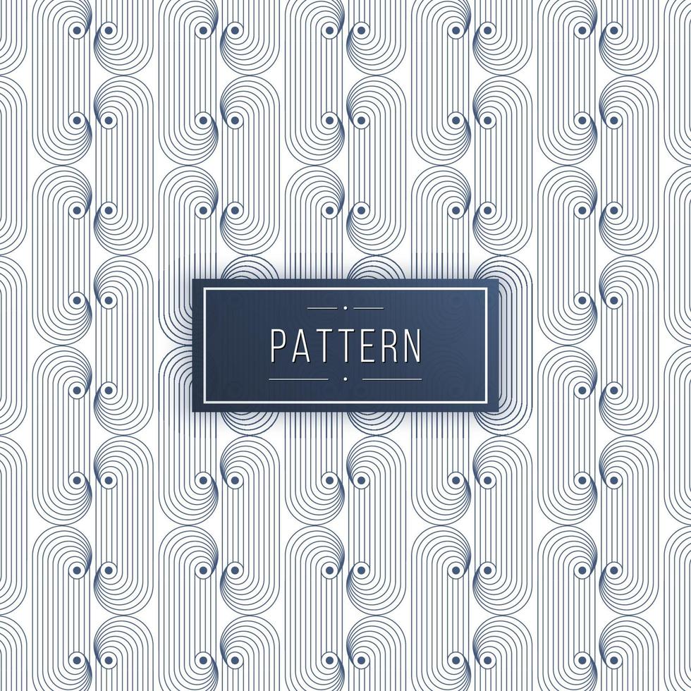 Abstract geometric curve lines seamless pattern background vector