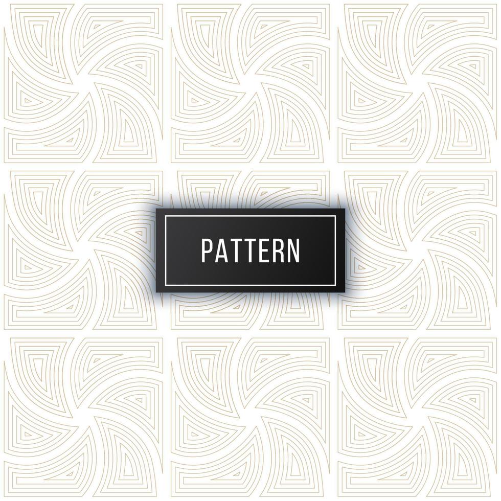 Geometric seamless curved lines pattern background vector