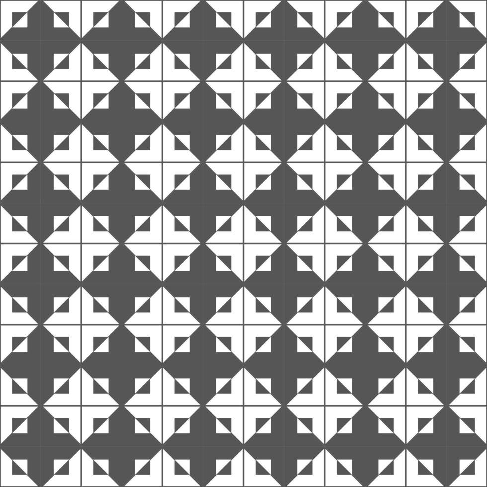 Abstract geometric Seamless Black and white pattern. Scandinavian design. Simple and modern tile vector