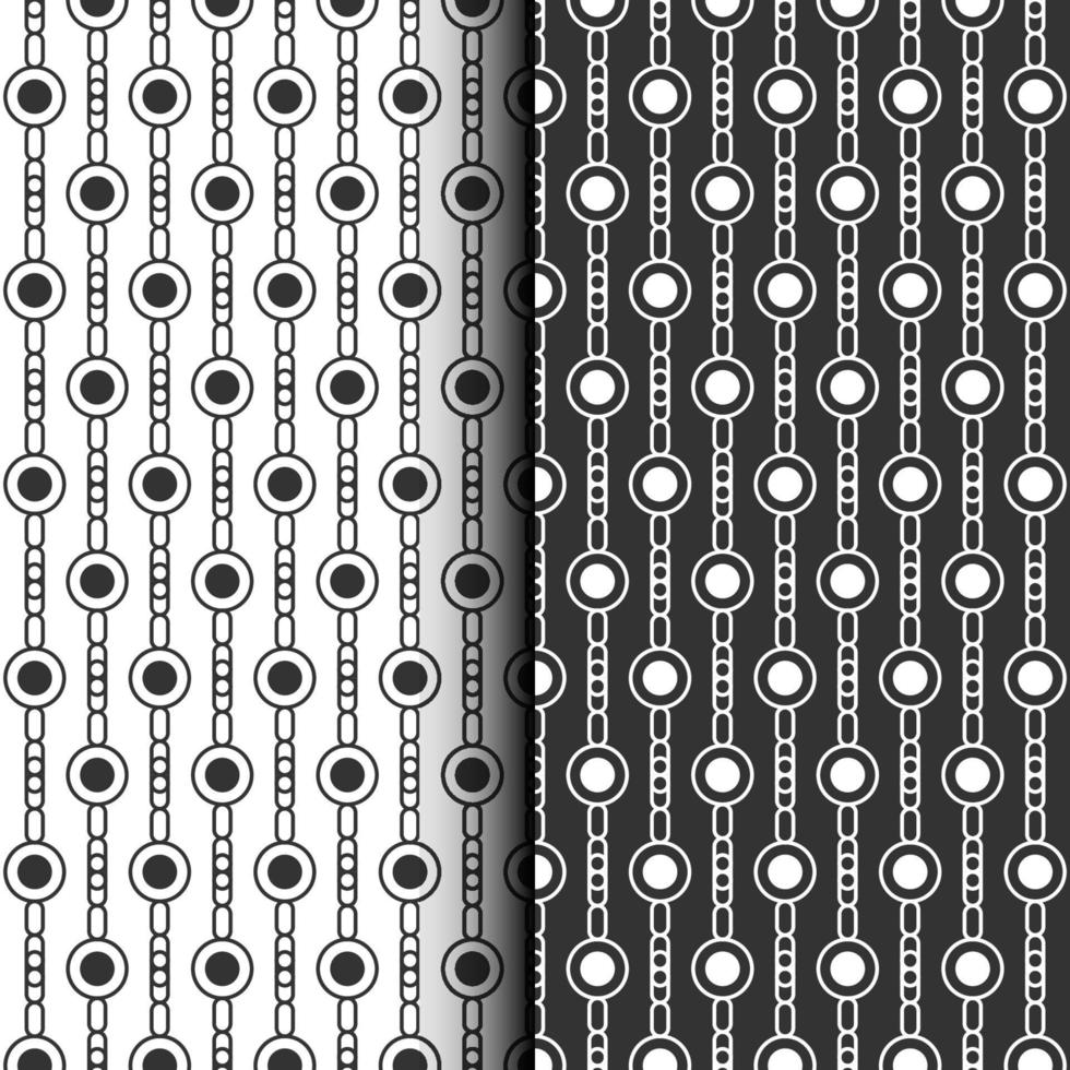 Linear seamless pattern with line stripe and circles vector