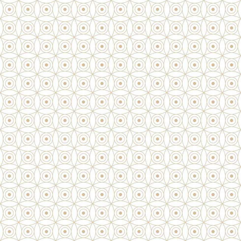 Organic geometric seamless pattern with circles and dots vector