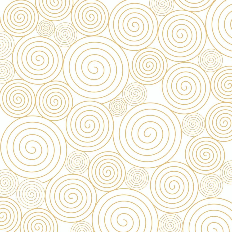 Abstract spiral seamless pattern background with swirls vector