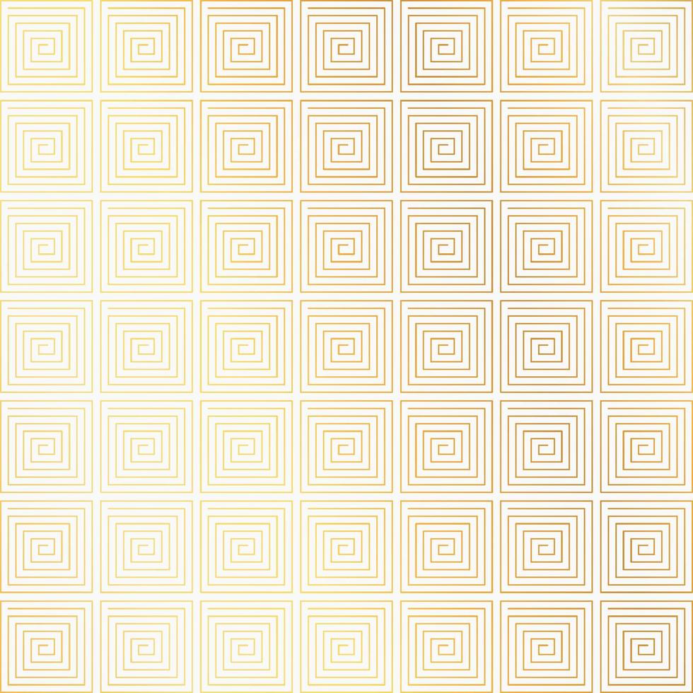 golden Seamless geometric pattern background with squire lines vector