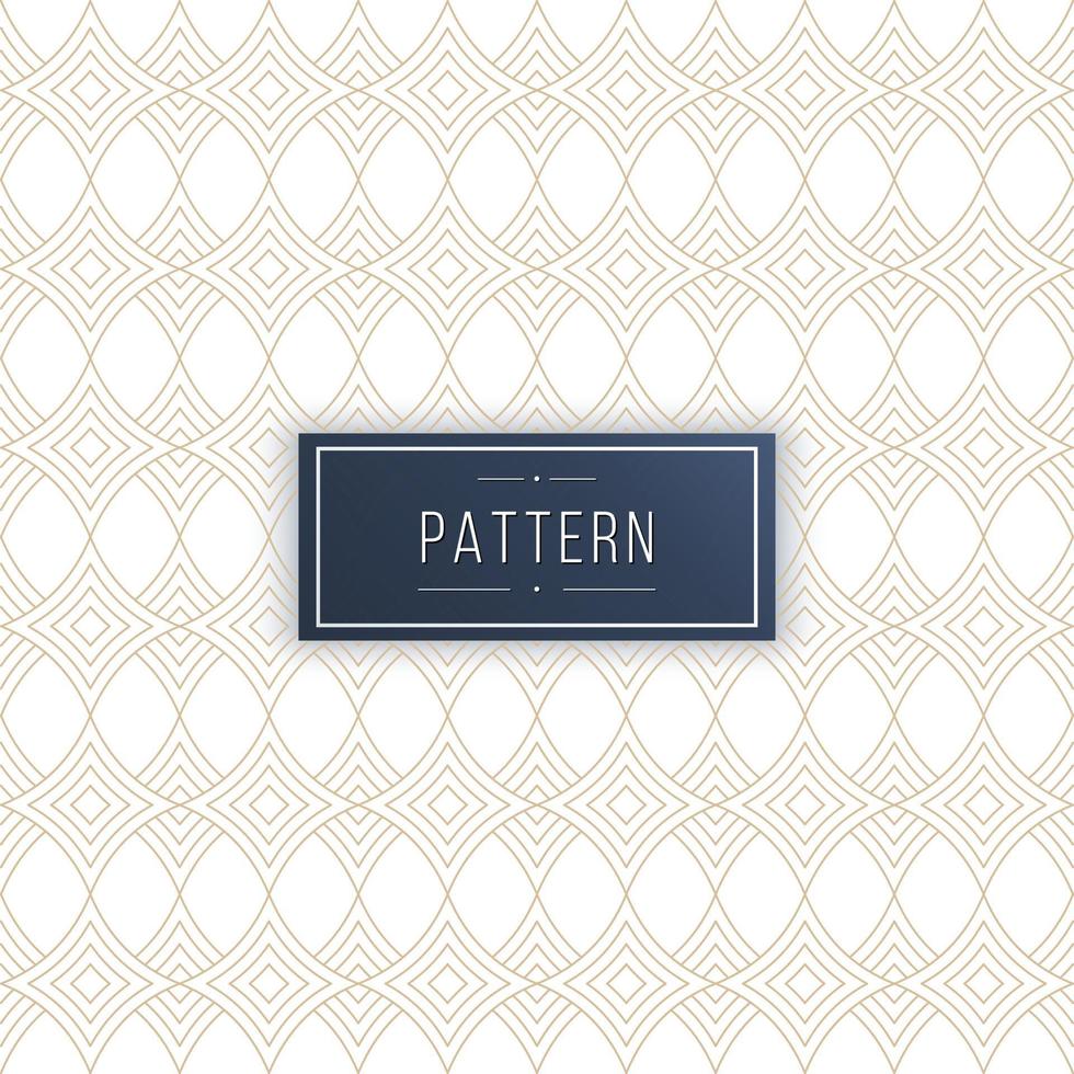 Abstract geometric seamless pattern with curved lines vector