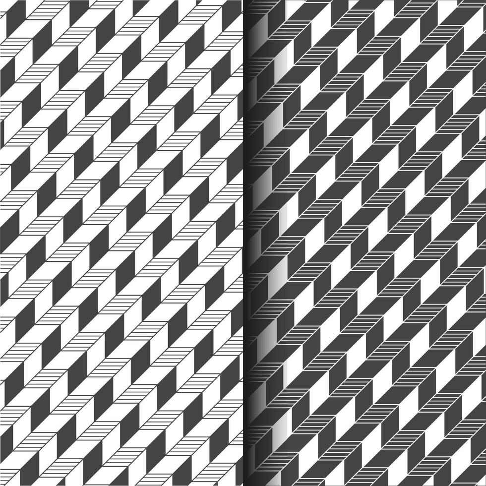 Chevron geometric Pattern with square lines in Linear Grids vector