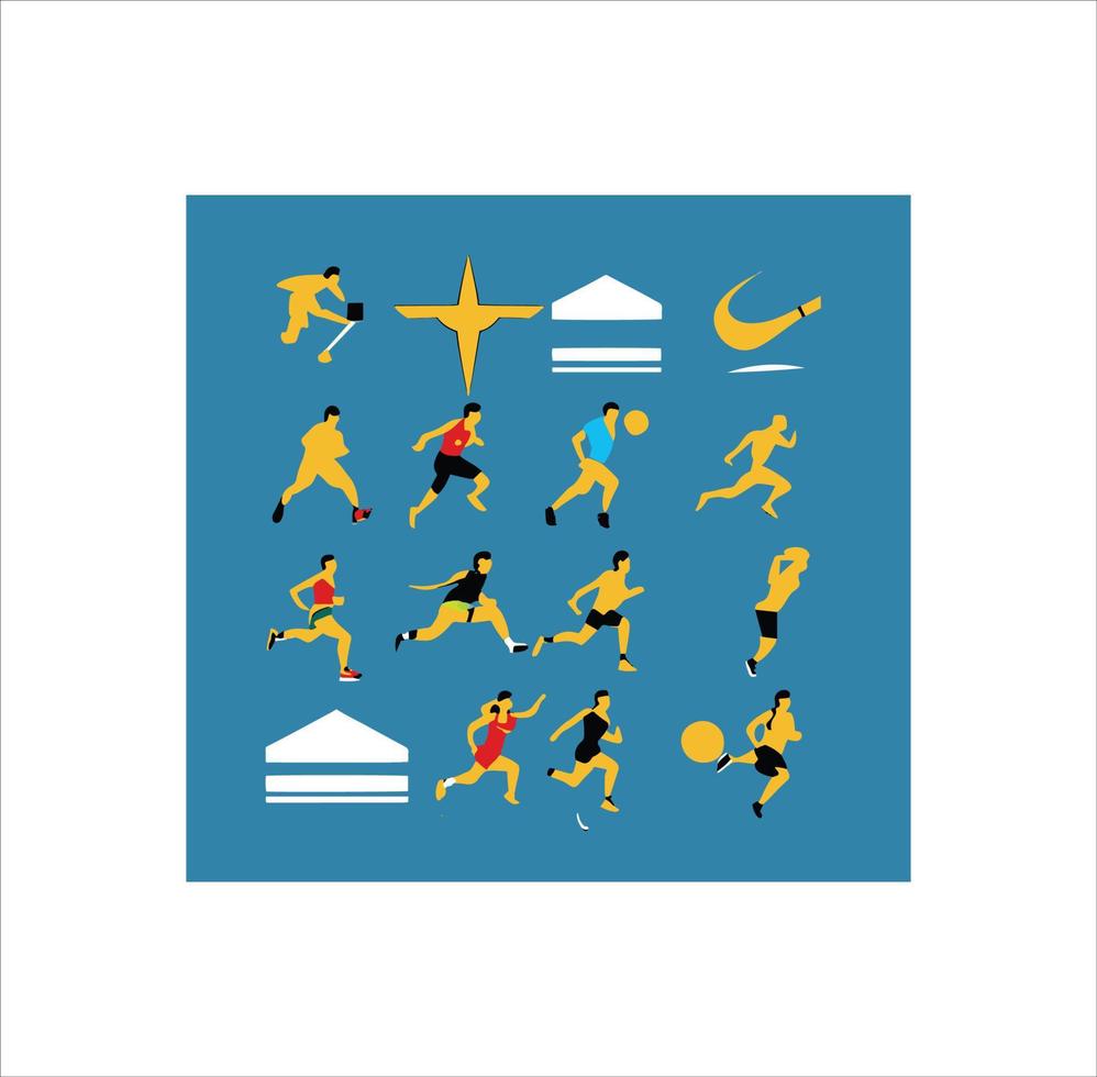 avatar Deportes icono vector Arte