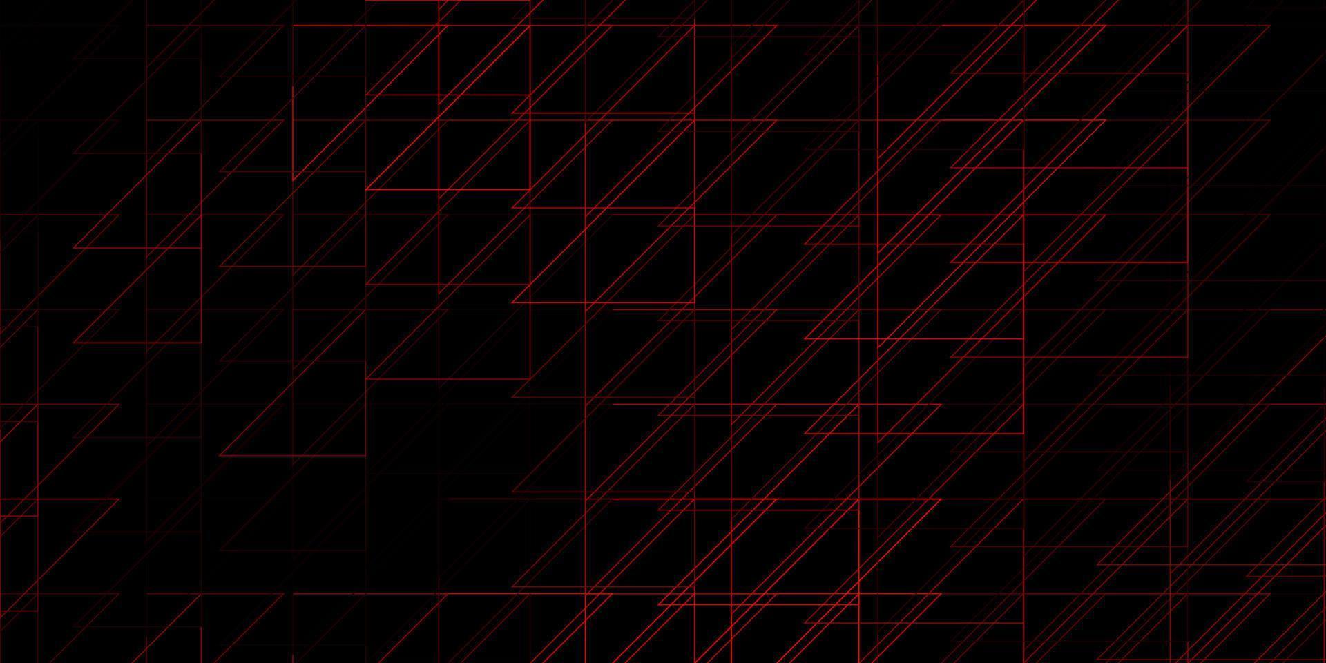 Dark Red vector background with lines.