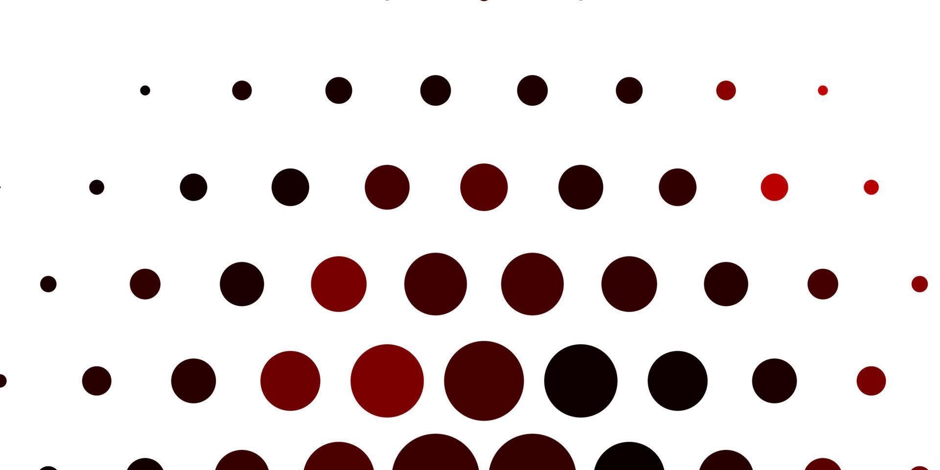 Light Red vector pattern with spheres.
