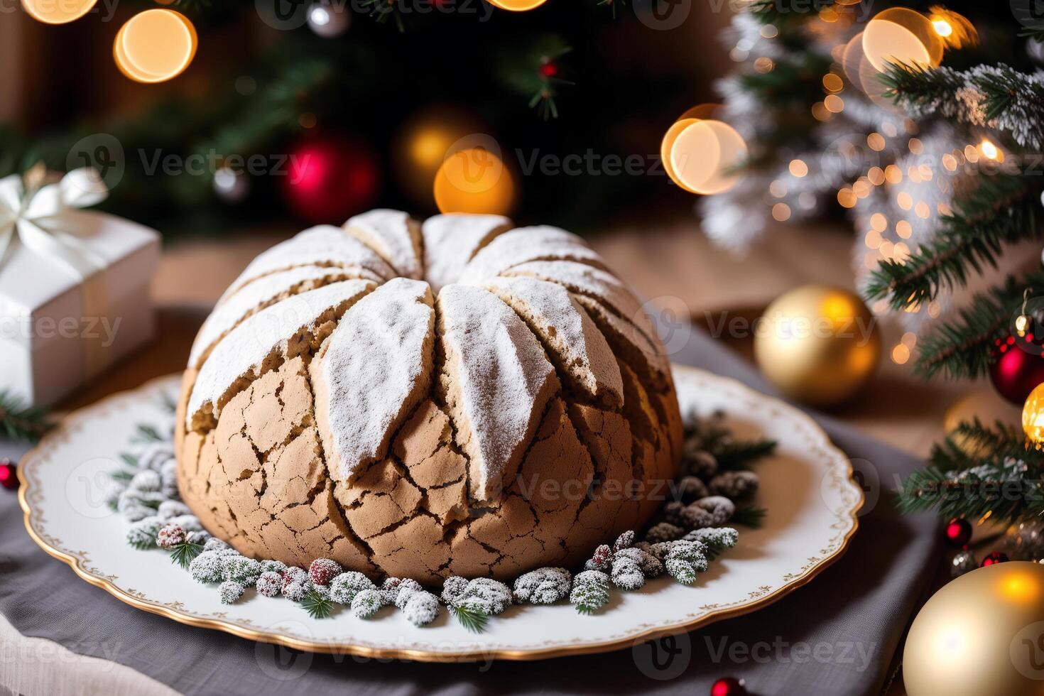 recién horneado un pan en un de madera junta, de cerca. francés un pan. pan de blanco un pan. generativo ai foto