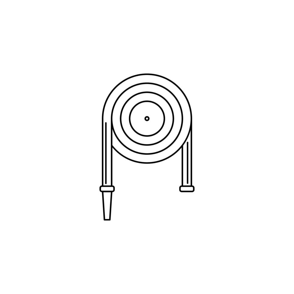 fire hose vector icon illustration