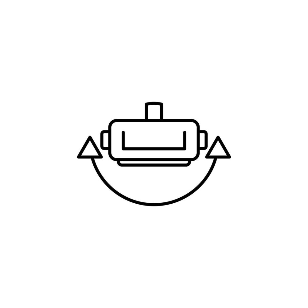 virtual reality glasses vector icon illustration