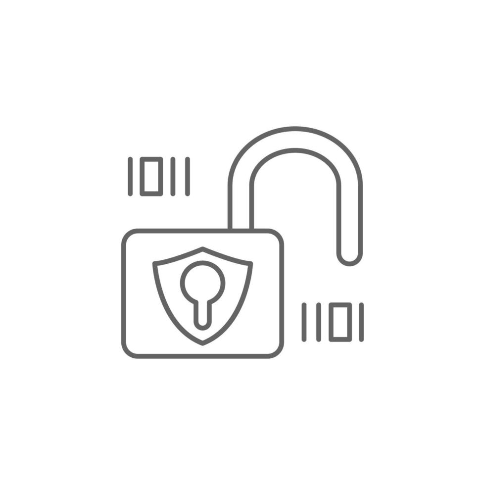 lock, security vector icon illustration