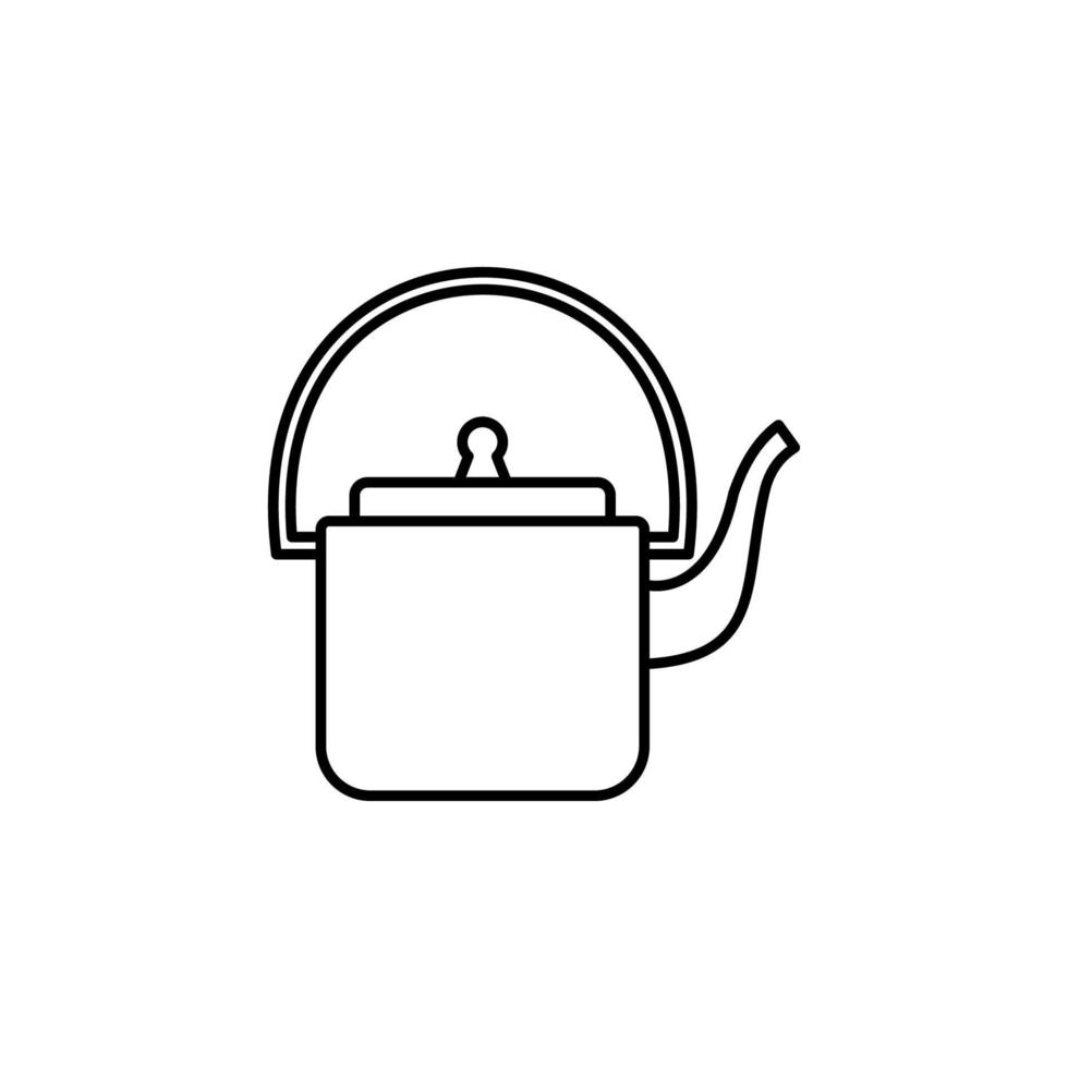 kettle, liquid container, teapot vector icon illustration