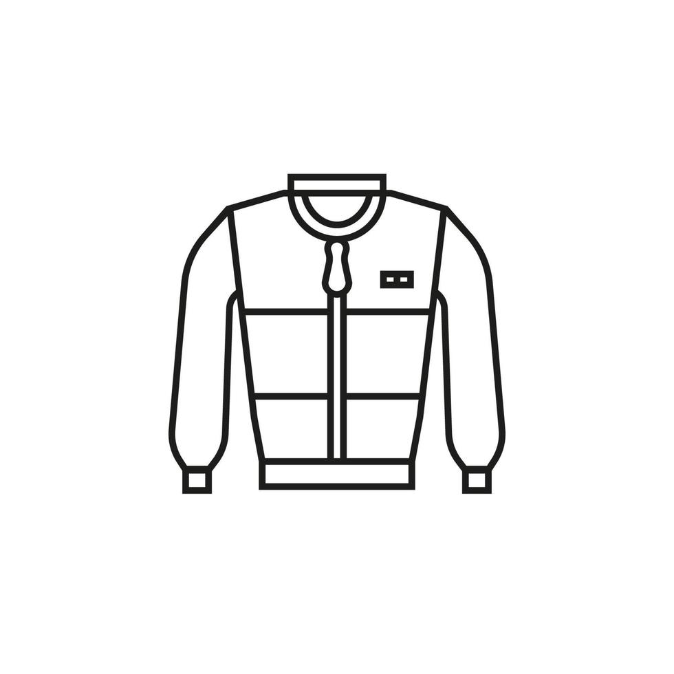 chaqueta, carreras vector icono ilustración