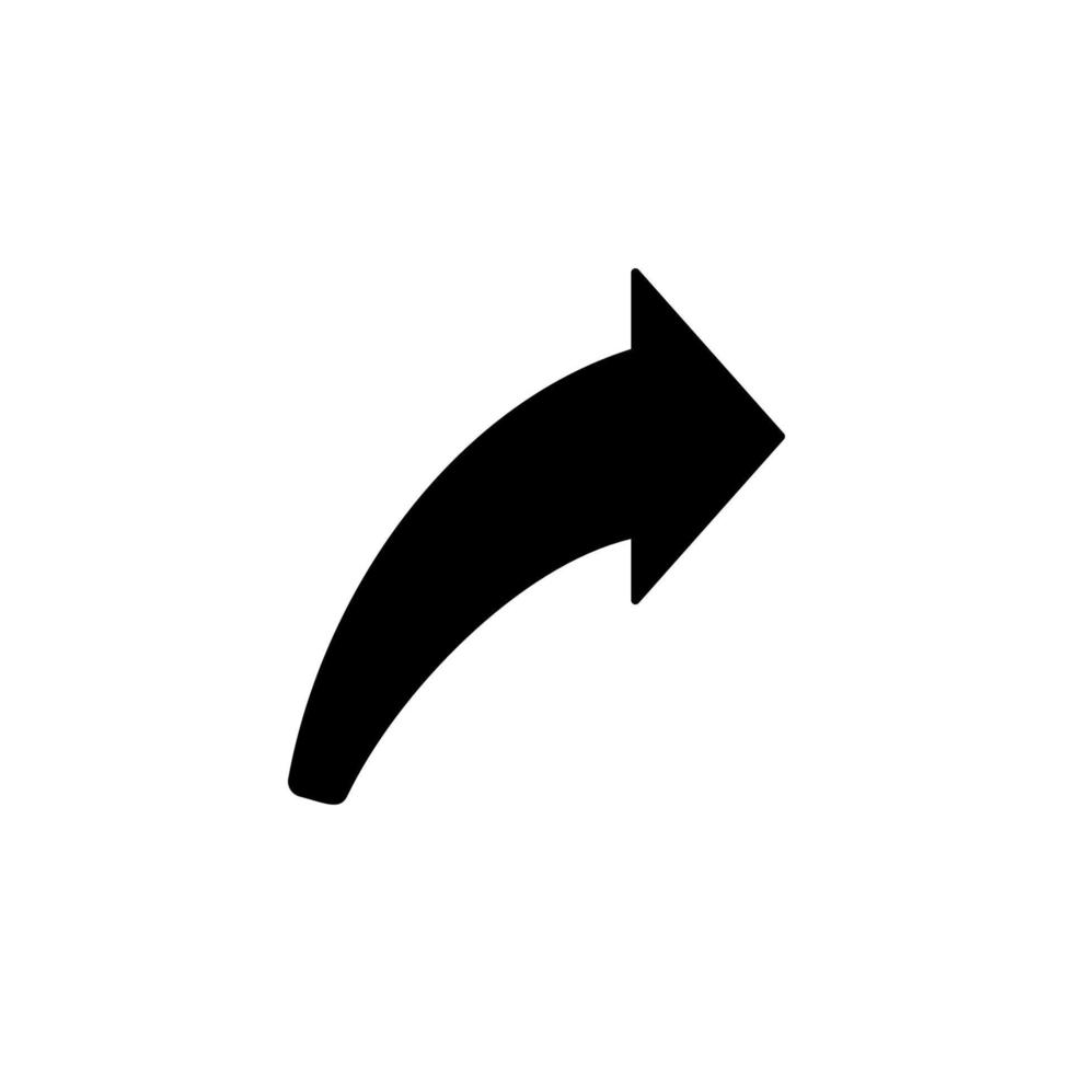 Arrow right rotate vector icon illustration