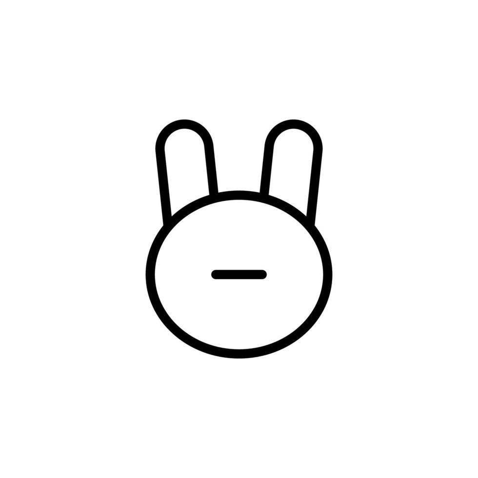bunny vector icon illustration