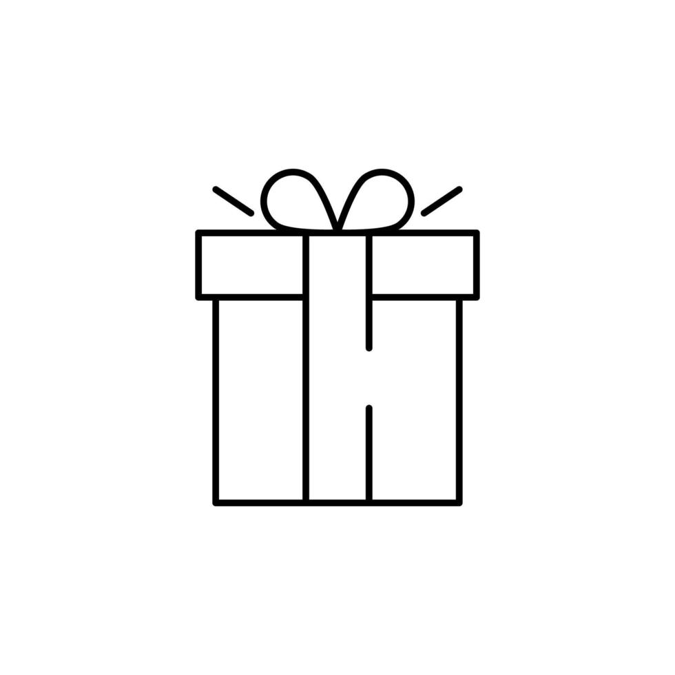 regalo caja vector icono ilustración