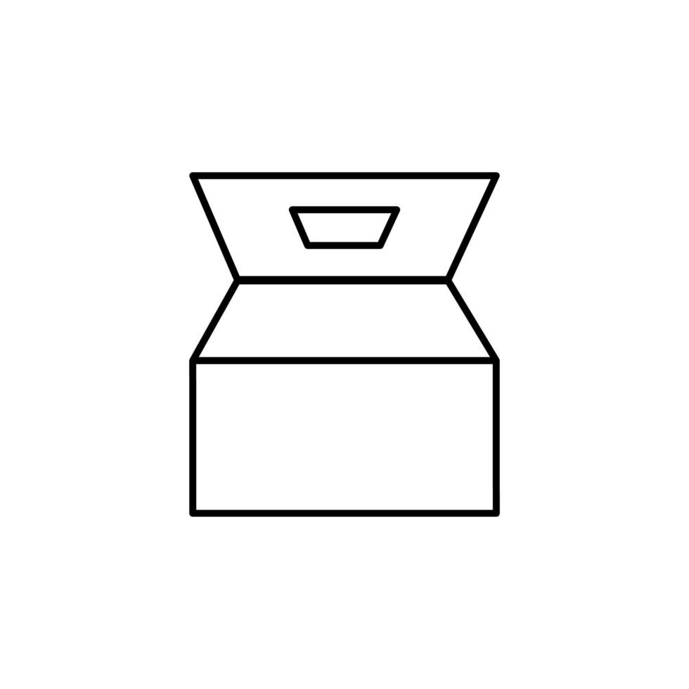 food, box vector icon illustration