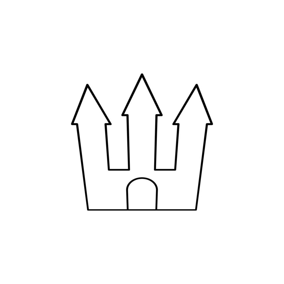 Castle vector icon illustration