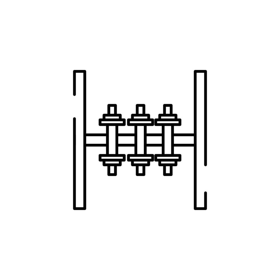dumbbell, rack vector icon illustration