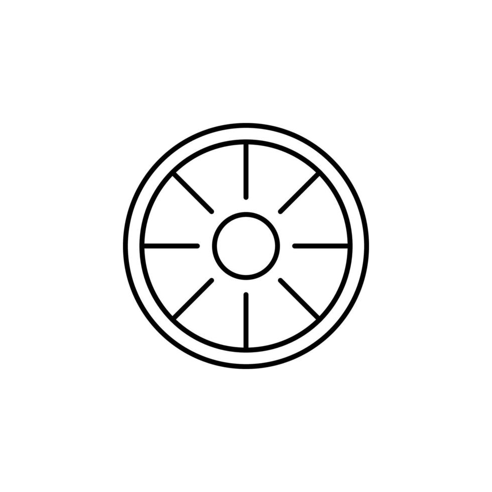 sliced lemon vector icon illustration