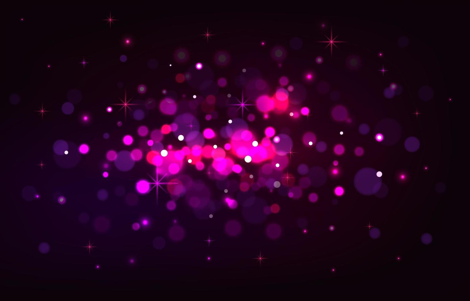 Purple Sparkle Bokeh Effect vector