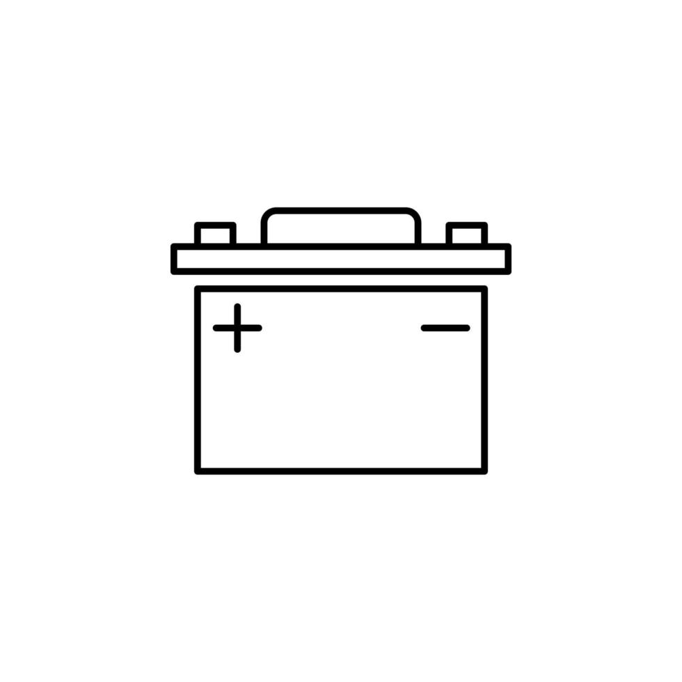auto battery vector icon illustration