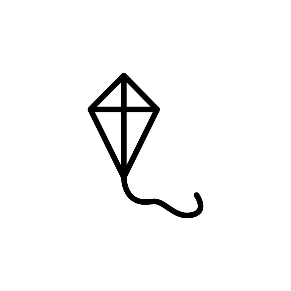 kite vector icon illustration