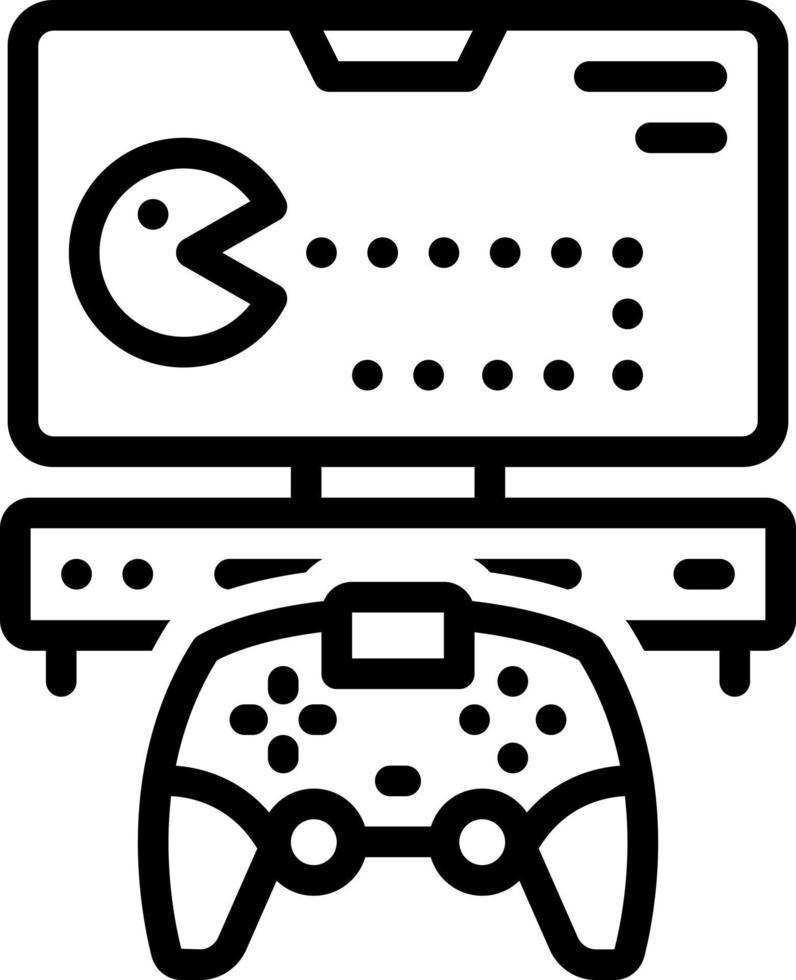 line icon for game vector