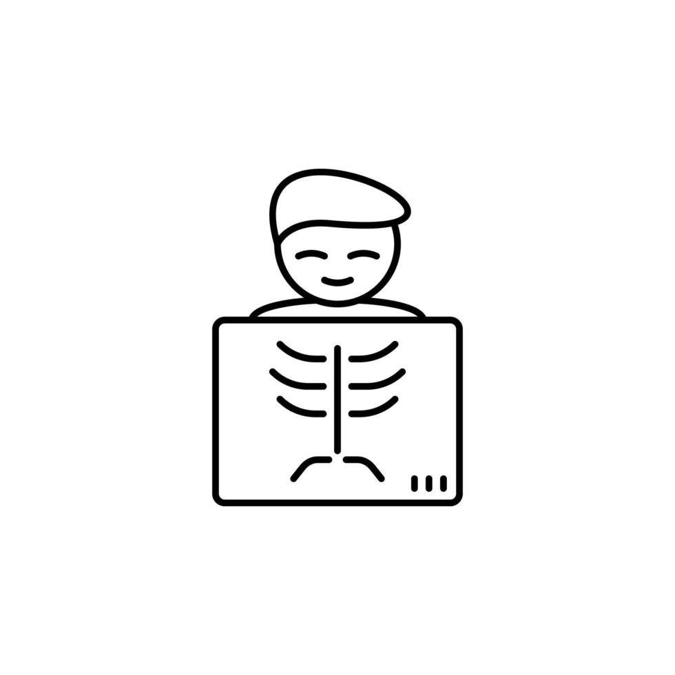 X-rays vector icon illustration