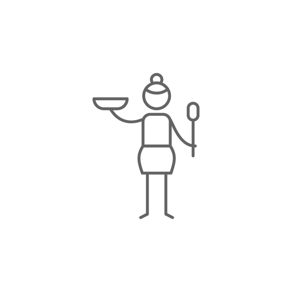 MasterChef, woman vector icon