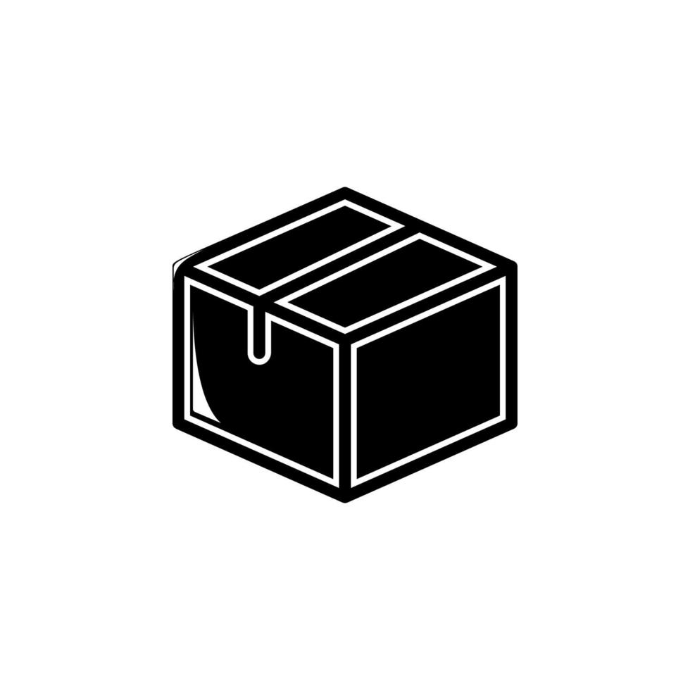 packing box vector icon illustration